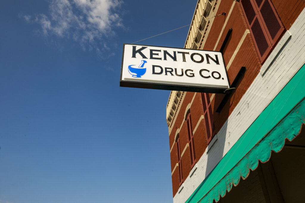 Kenton Drug Company in Kenton, Tennessee, home to 36th mural in Everywhere You Look, UT campaign